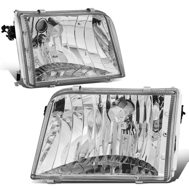 Driver and Passenger Side DNA MOTORING HL-OH-020-CH-AM Headlight Assembly 